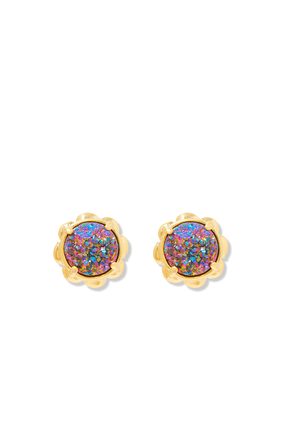 Glam Gemstone Stud Earrings